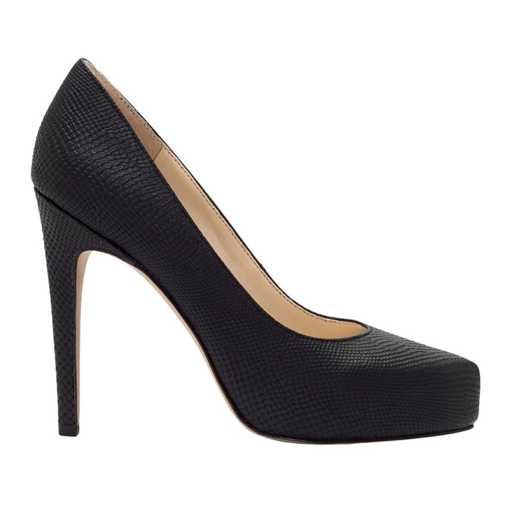 Jessica Simpson Blake Snakeskin Textile Pump Heel